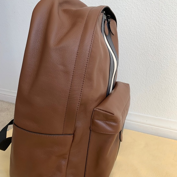 NWT COACH Charles In Varsity Leather Backpack - Picture 3 of 8